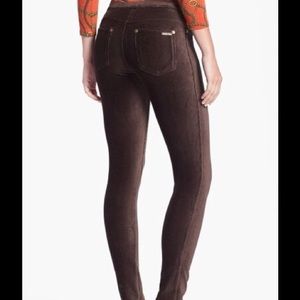 MICHAEL KORS brown corduroy leggings size small